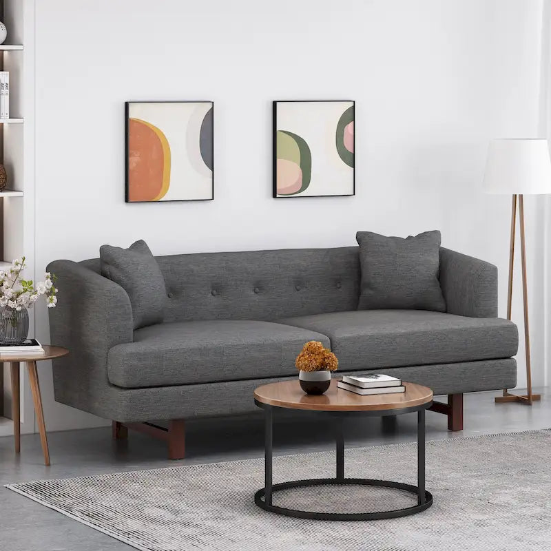 Canapé 3 places rembourré Mableton pour intérieur, par Christopher Knight Home