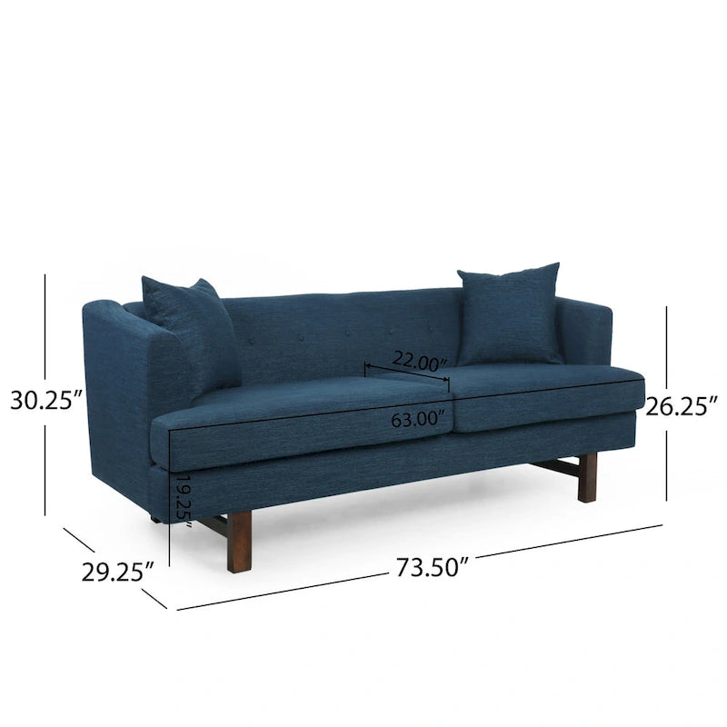 Canapé 3 places rembourré Mableton pour intérieur, par Christopher Knight Home