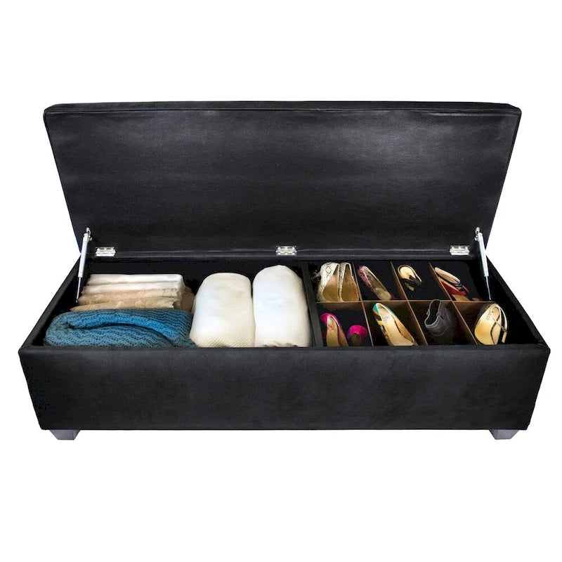 Banc de rangement pour chaussures et lin SOLE SECRET DUO à 10 boutons - OBSESSION