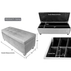 Banc de rangement pour chaussures et lin SOLE SECRET DUO à 10 boutons - OBSESSION