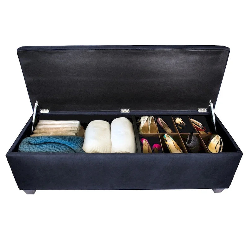 Banc de rangement pour chaussures et lin SOLE SECRET DUO à 10 boutons - OBSESSION