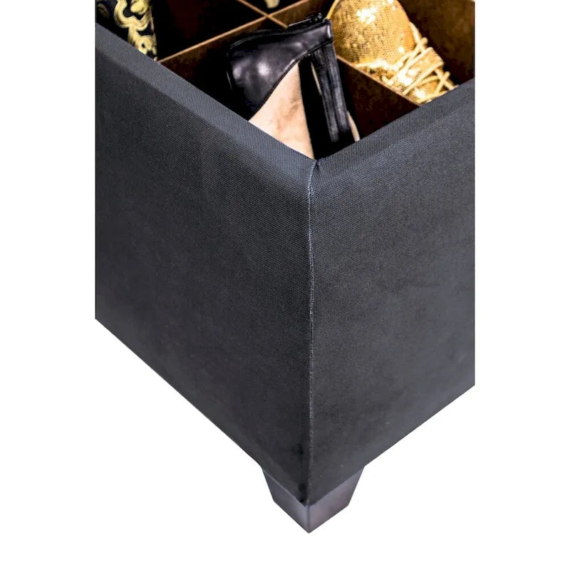 Banc de rangement pour chaussures et lin SOLE SECRET DUO à 10 boutons - OBSESSION