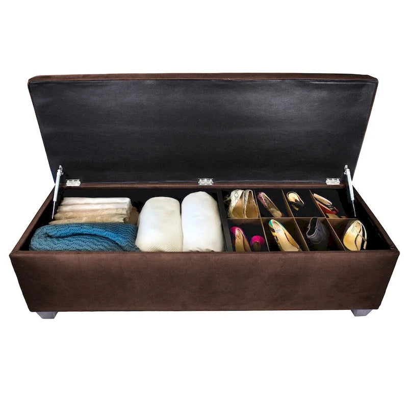 Banc de rangement pour chaussures et lin SOLE SECRET DUO à 10 boutons - OBSESSION