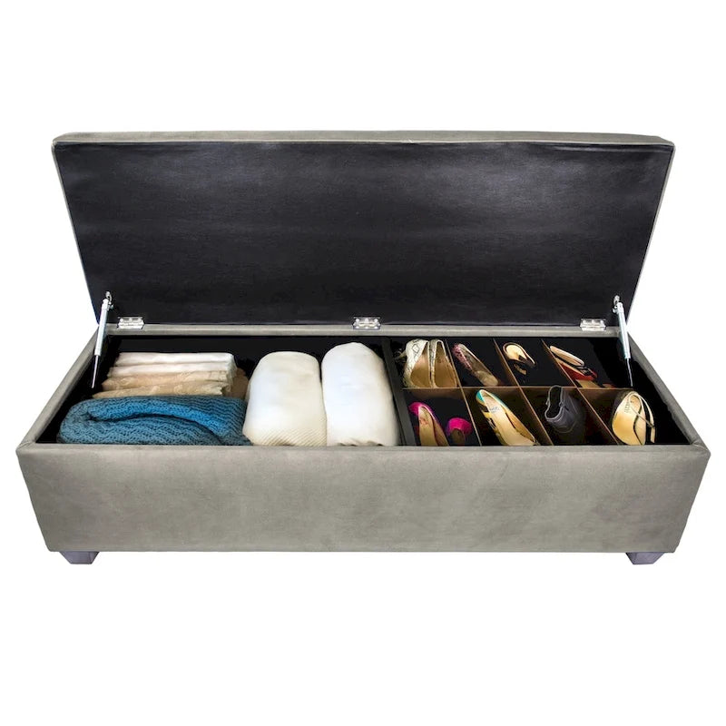 Banc de rangement pour chaussures et lin SOLE SECRET DUO à 10 boutons - OBSESSION