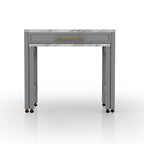 Table de salle à manger haute en bois de style ferme Delware gris de 99 cm (39 pouces) de Furniture of America