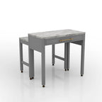 Table de salle à manger haute en bois de style ferme Delware gris de 99 cm (39 pouces) de Furniture of America