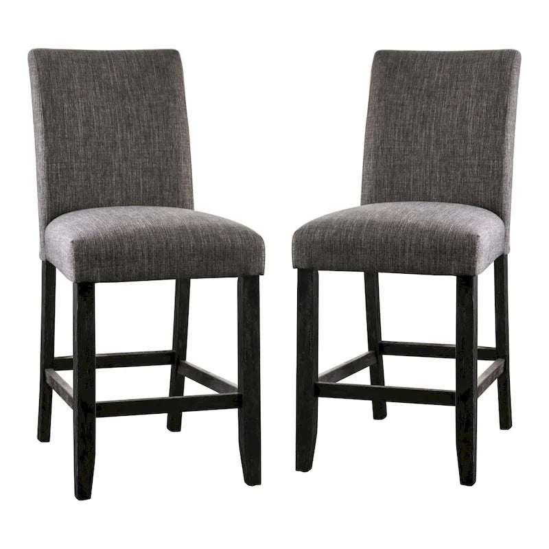 Ensemble de salle à manger 5 pièces en bois massif rustique Shap, hauteur comptoir, par Furniture of America