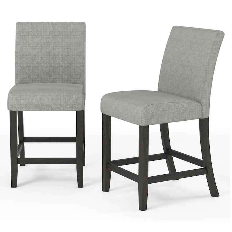 Ensemble de salle à manger 5 pièces en bois massif rustique Shap, hauteur comptoir, par Furniture of America