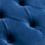 Banc de chambre en velours rose/beige/bleu/gris capitonné avec boutons 60,2.