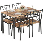 Ensemble table et chaises de salle à manger/cuisine avec 4 chaises