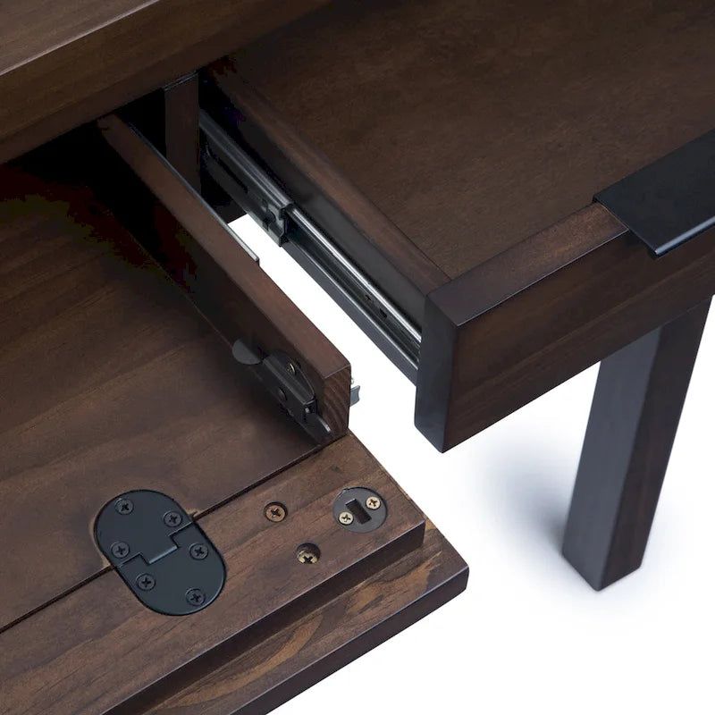 Bureau contemporain WYNDENHALL Fabian en bois massif de 152 cm de large