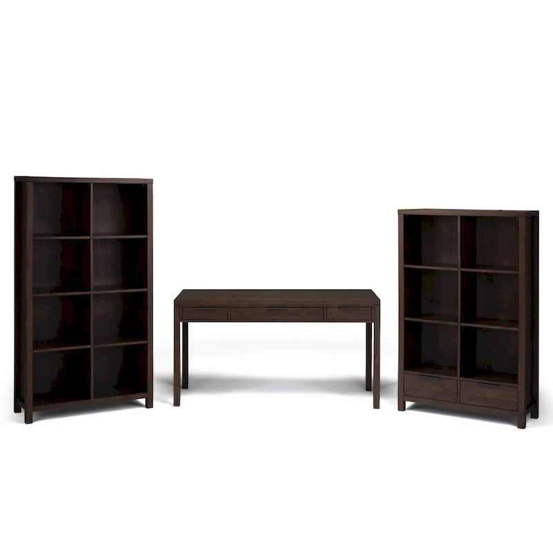 Bureau contemporain WYNDENHALL Fabian en bois massif de 152 cm de large