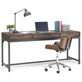 Bureau industriel en bois massif WYNDENHALL Devlin de 183 cm de large