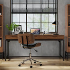 Bureau industriel en bois massif WYNDENHALL Devlin de 183 cm de large