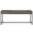 Bureau industriel en bois massif WYNDENHALL Devlin de 183 cm de large