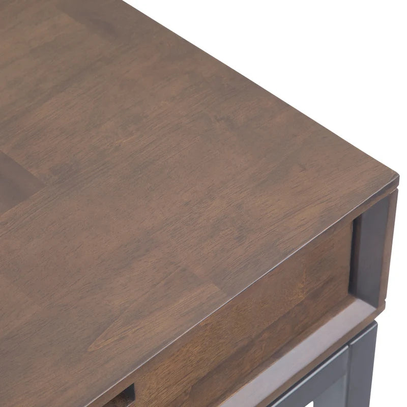 Bureau industriel en bois massif WYNDENHALL Devlin de 183 cm de large