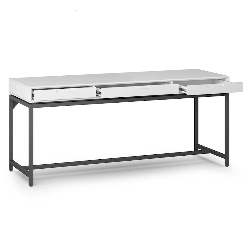 Bureau industriel en bois massif WYNDENHALL Devlin de 183 cm de large