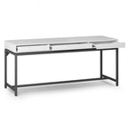 Bureau industriel en bois massif WYNDENHALL Devlin de 183 cm de large