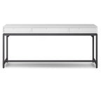 Bureau industriel en bois massif WYNDENHALL Devlin de 183 cm de large