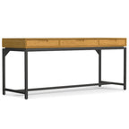 Bureau industriel en bois massif WYNDENHALL Devlin de 183 cm de large