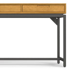 Bureau industriel en bois massif WYNDENHALL Devlin de 183 cm de large