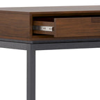 Bureau industriel en bois massif WYNDENHALL Devlin de 183 cm de large