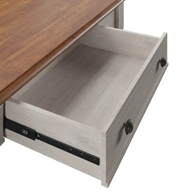 Bureau Oaklyn Antique à 1 tiroir avec station de recharge par iNSPIRE Q Classic