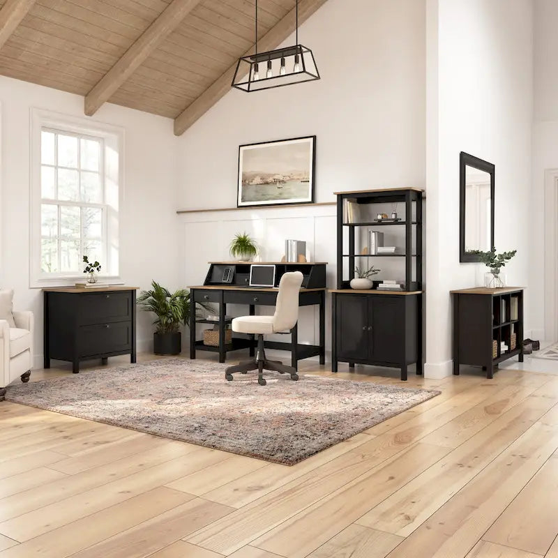 Bureau d'ordinateur en L Mayfield 60W avec rangement, par Bush Furniture