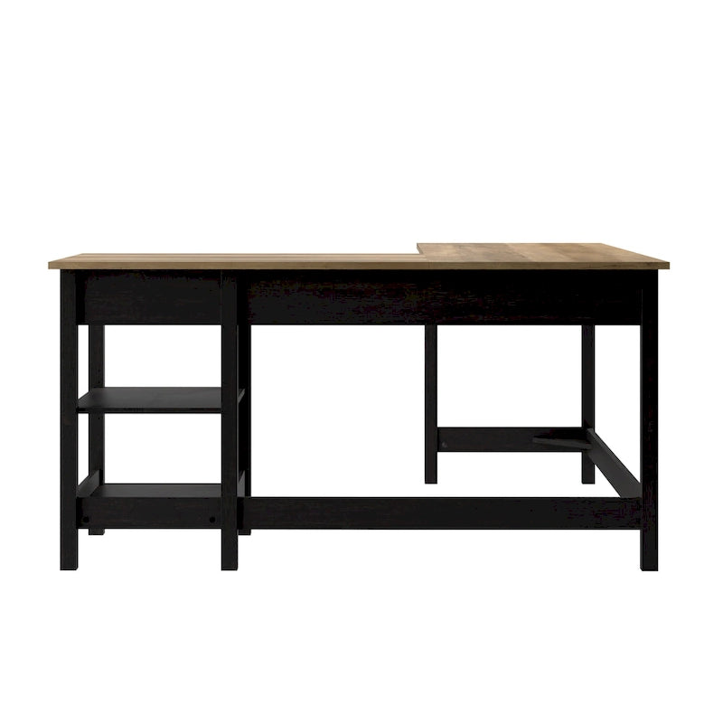 Bureau d'ordinateur en L Mayfield 60W avec rangement, par Bush Furniture