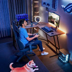 Bureau d'angle Homall en forme de L pour ordinateur, bureau d'écriture