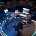 Bureau d'angle Homall en forme de L pour ordinateur, bureau d'écriture