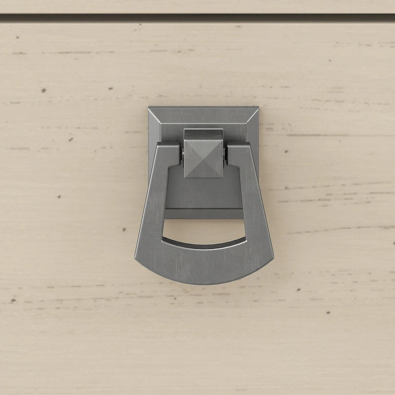 Ensemble de bureau en L blanc antique