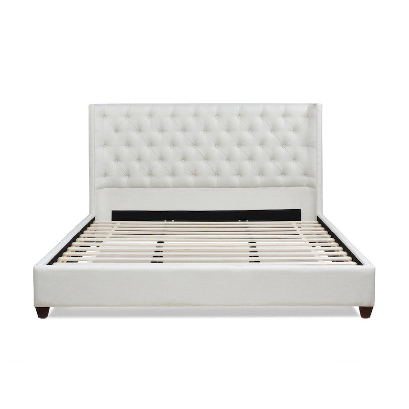 Tête de lit Manhattan à oreilles pour lit plateforme King