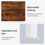 Bureau d'ordinateur extra long de 78,8 cm pour 2 personnes avec pieds en métal, idéal pour un bureau à domicile ou une chambre.