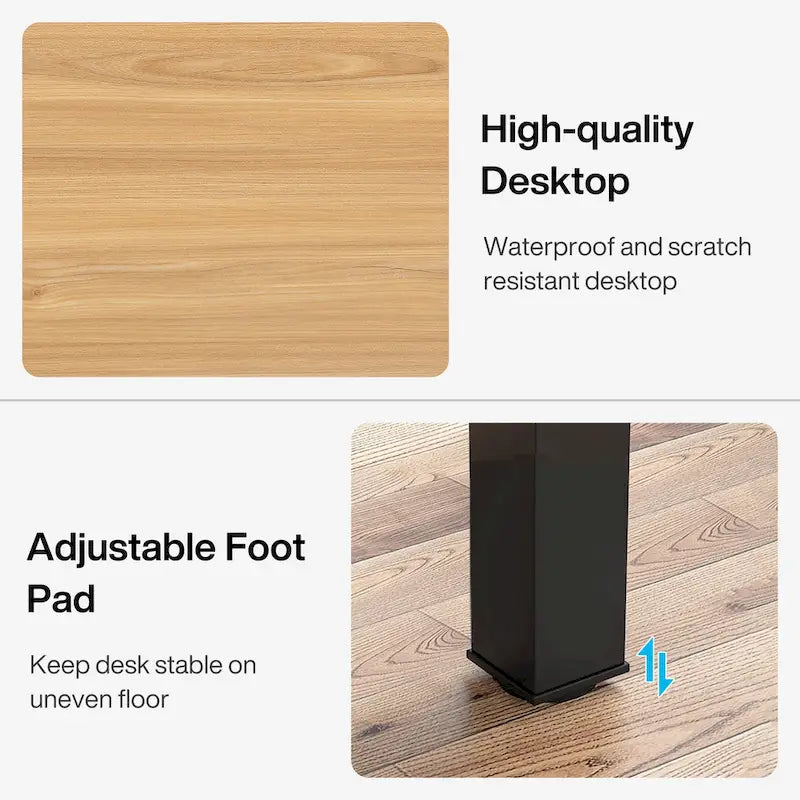 Bureau d'ordinateur extra long de 78,8 cm pour 2 personnes avec pieds en métal, idéal pour un bureau à domicile ou une chambre.