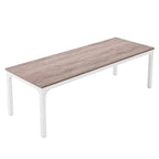 Bureau d'ordinateur extra long de 78,8 cm pour 2 personnes avec pieds en métal, idéal pour un bureau à domicile ou une chambre.