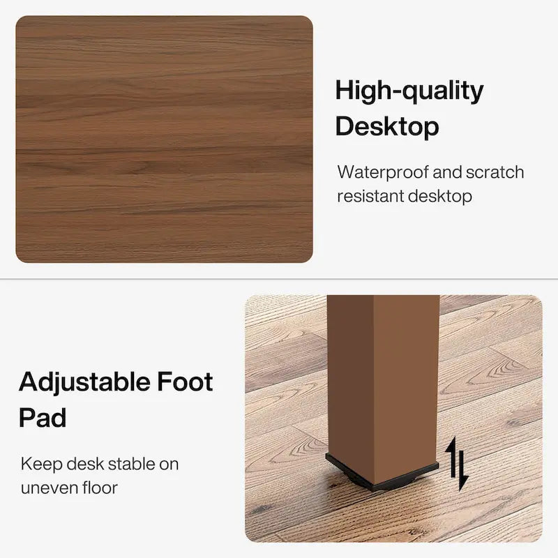 Bureau d'ordinateur extra long de 78,8 cm pour 2 personnes avec pieds en métal, idéal pour un bureau à domicile ou une chambre.