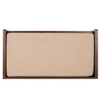 SAFAVIEH Banc de rangement pour chaussures Roseanna Chêne / Beige - 34 L x 18 P x 21 H - 34 L x 18 P x 21 H