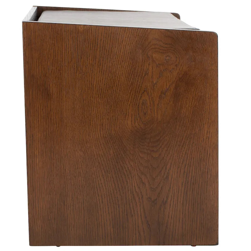 SAFAVIEH Banc de rangement pour chaussures Roseanna Chêne / Beige - 34 L x 18 P x 21 H - 34 L x 18 P x 21 H