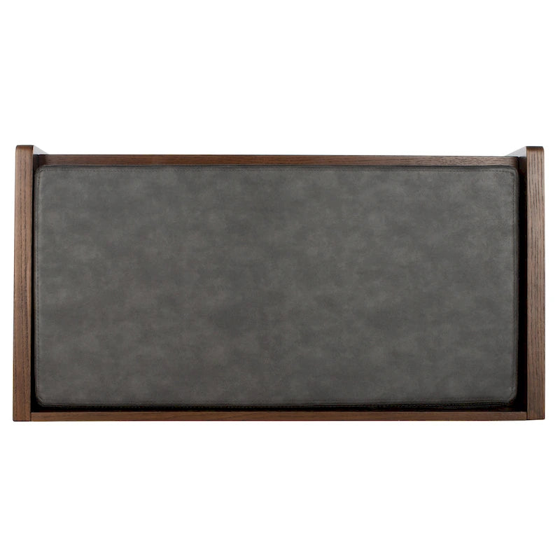 SAFAVIEH Banc de rangement pour chaussures Roseanna Chêne / Beige - 34 L x 18 P x 21 H - 34 L x 18 P x 21 H