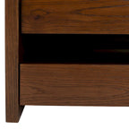 SAFAVIEH Banc de rangement pour chaussures Roseanna Chêne / Beige - 34 L x 18 P x 21 H - 34 L x 18 P x 21 H