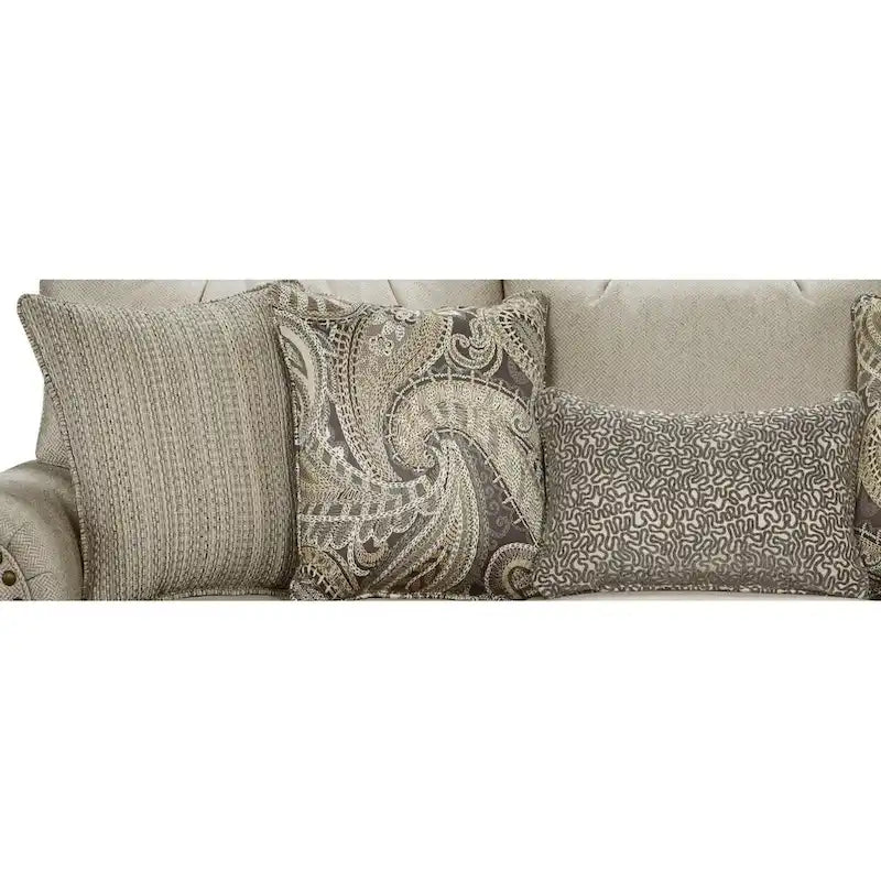 Canapé stationnaire à tête de clou Carys Doe