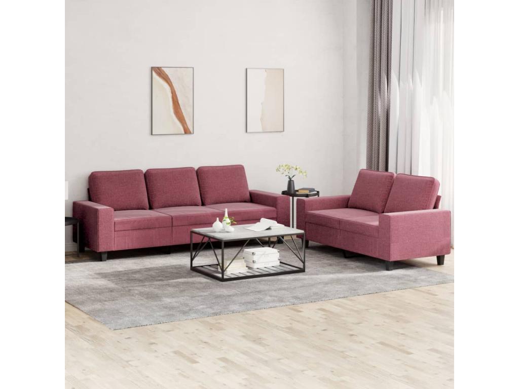 Meubles de maison en tissu rouge