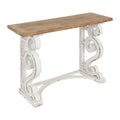 Table console Kate et Laurel Wyldwood en bois massif de style campagnard français