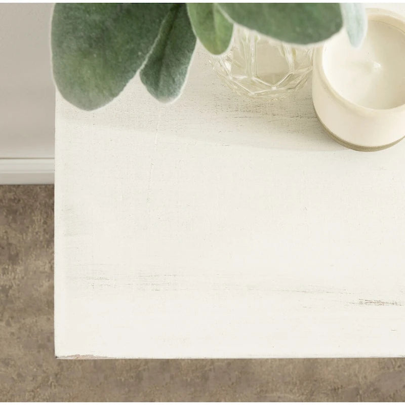 Table console Kate et Laurel Wyldwood en bois massif de style campagnard français