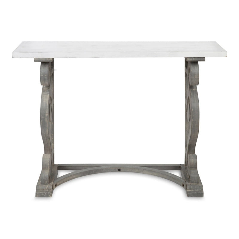 Table console Kate et Laurel Wyldwood en bois massif de style campagnard français