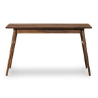 Bureau Etta de Poly &amp; Bark - Bois massif avec deux tiroirs à fermeture amortie