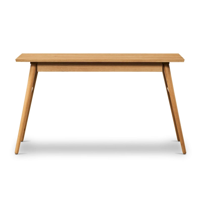 Bureau Etta de Poly &amp; Bark - Bois massif avec deux tiroirs à fermeture amortie