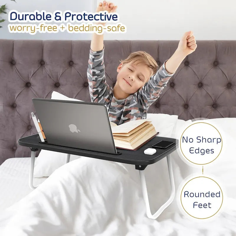 Tablette de lit réglable pour ordinateur portable Nestl - Support portable avec pieds pliables - Support gain de place