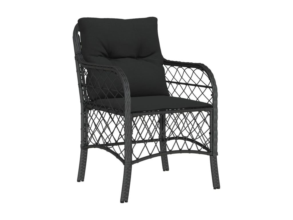 Mobilier de maison en résine tressée noire - dlz1766457031629